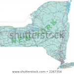 New York State Interstate Us Highway Stock Vector (Royalty Free Pertaining To New York State Highway Map