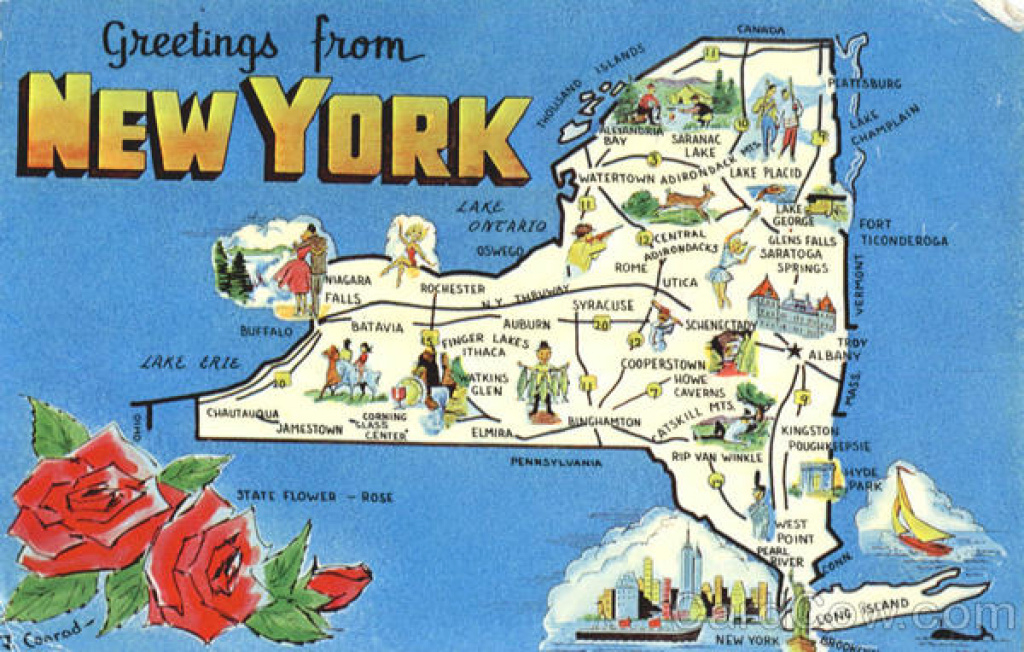 New York Tourist Map Scenic, Ny in New York State Tourism Map