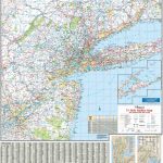 New York Tri State Vicinity Wall Map – Kappa Map Group In Map Of Tri State Area Ny Nj Ct