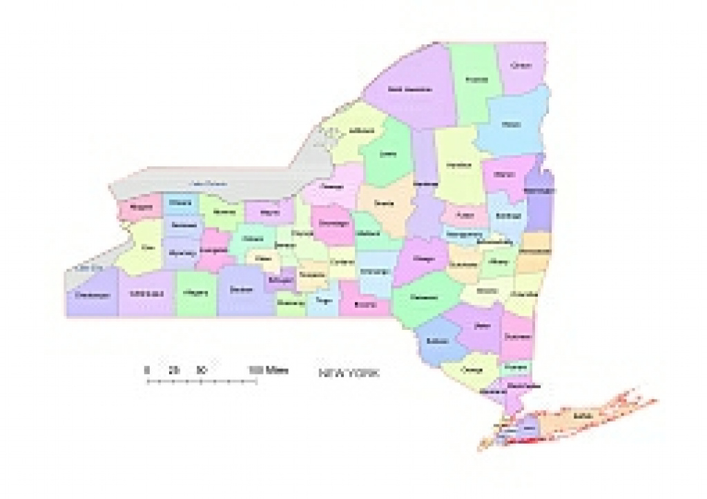 New York within New York State Map Pdf