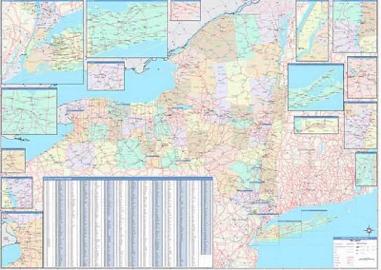 New York Zip Code Map with New York State Zip Code Map | Printable Map