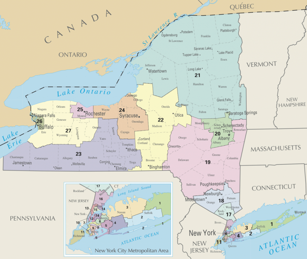 New York&amp;#039;s Congressional Districts - Wikipedia inside Ny State Representative District Map