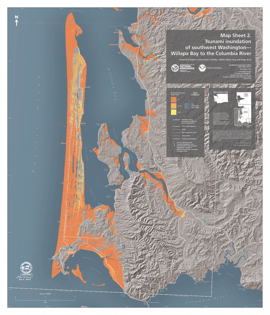 Newly Published: Southwest Washington Tsunami Inundation Hazard Maps with Washington State Tsunami Map