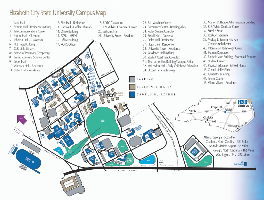 Nia :: Ecsu :: Campus Map throughout Delaware State University Campus Map