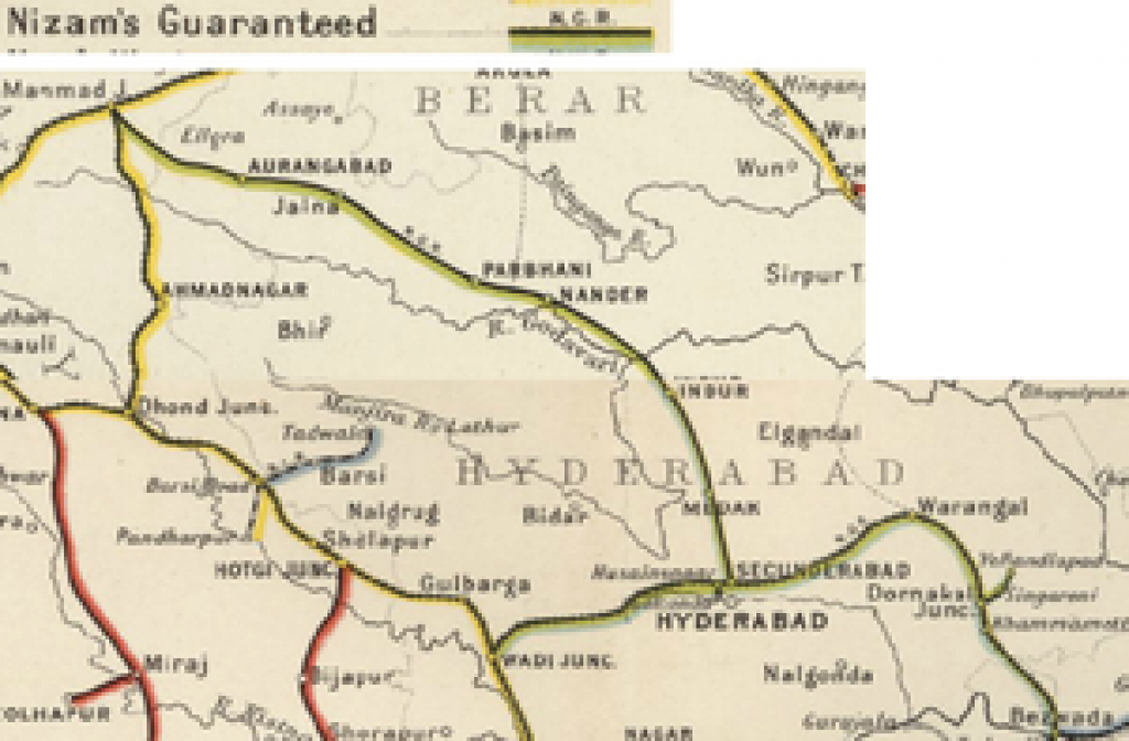 Nizam&amp;#039;s Guaranteed State Railway - Fibiwiki throughout Map Of Nizam State
