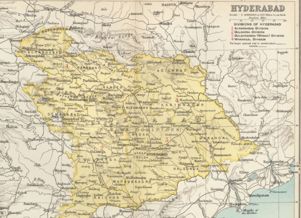 Nizam&amp;#039;s Guaranteed State Railway - Wikipedia in Map Of Nizam State