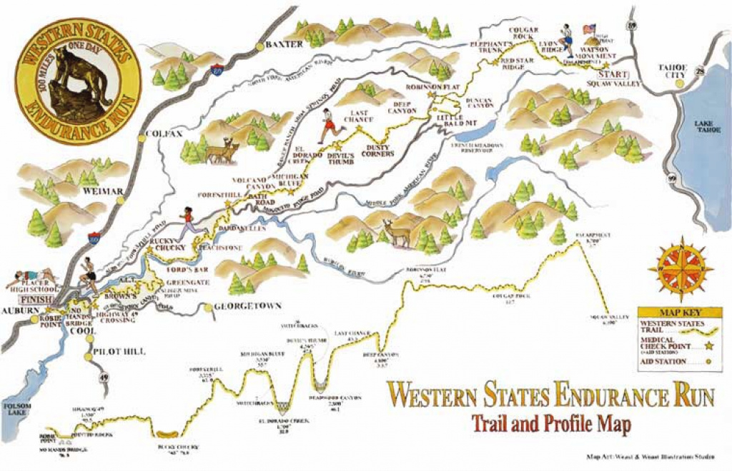 No Sleep &amp;#039;til Auburn | Must Love Jogs intended for Western States 100 Course Map