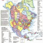 North America Map With Capitals Traveling Map North America Map Throughout North America Map With States And Capitals