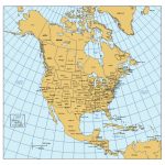 North America Powerpoint Map W/countries, Provinces, States For North America Map With States And Capitals