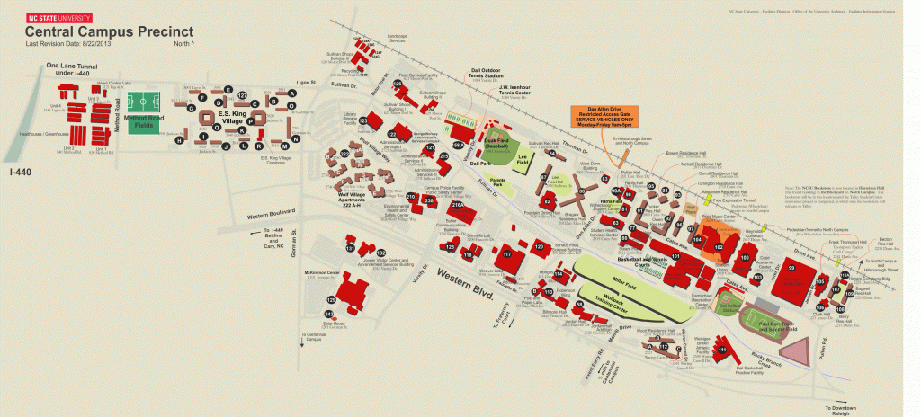North Carolina State University Campus Map pertaining to Central State University Campus Map