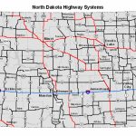 North Dakota Highway Systems Regarding North Dakota State Highway Map