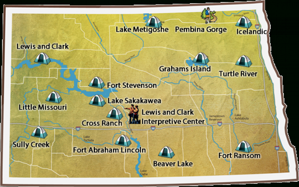 North Dakota Parks And Recreation regarding South Dakota State Parks Map