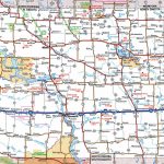 North Dakota Road Map Inside North Dakota State Highway Map