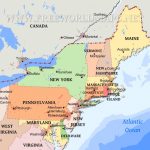 Northeastern Us Maps With Regard To Map Of Northern United States