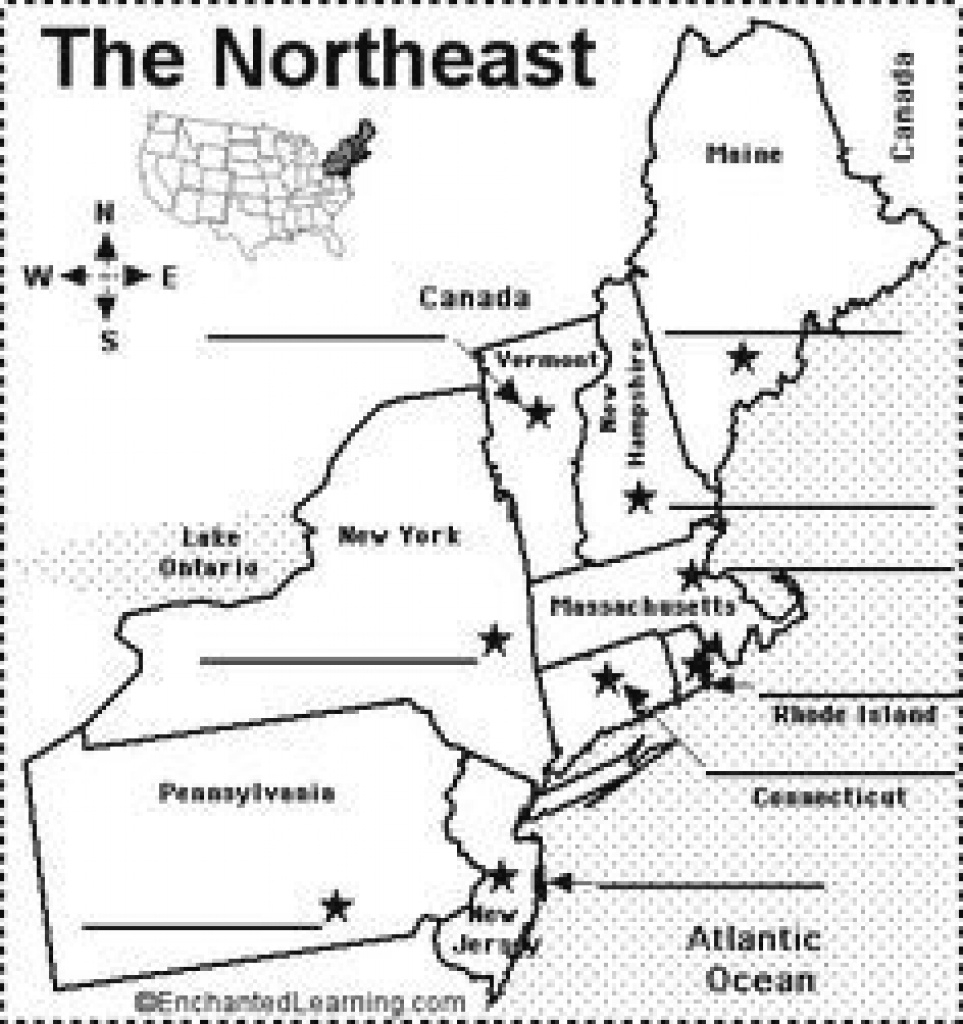 Northeastern Us State Capitals To Label | 50 States | Pinterest within Northeast States And Capitals Map