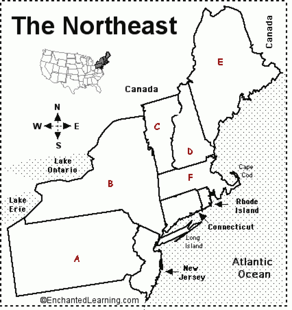 Northeastern Us States And Capitals - Proprofs Quiz in Northeast States And Capitals Map