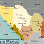Northern Mexico – Travel Guide At Wikivoyage Within Northern States Map