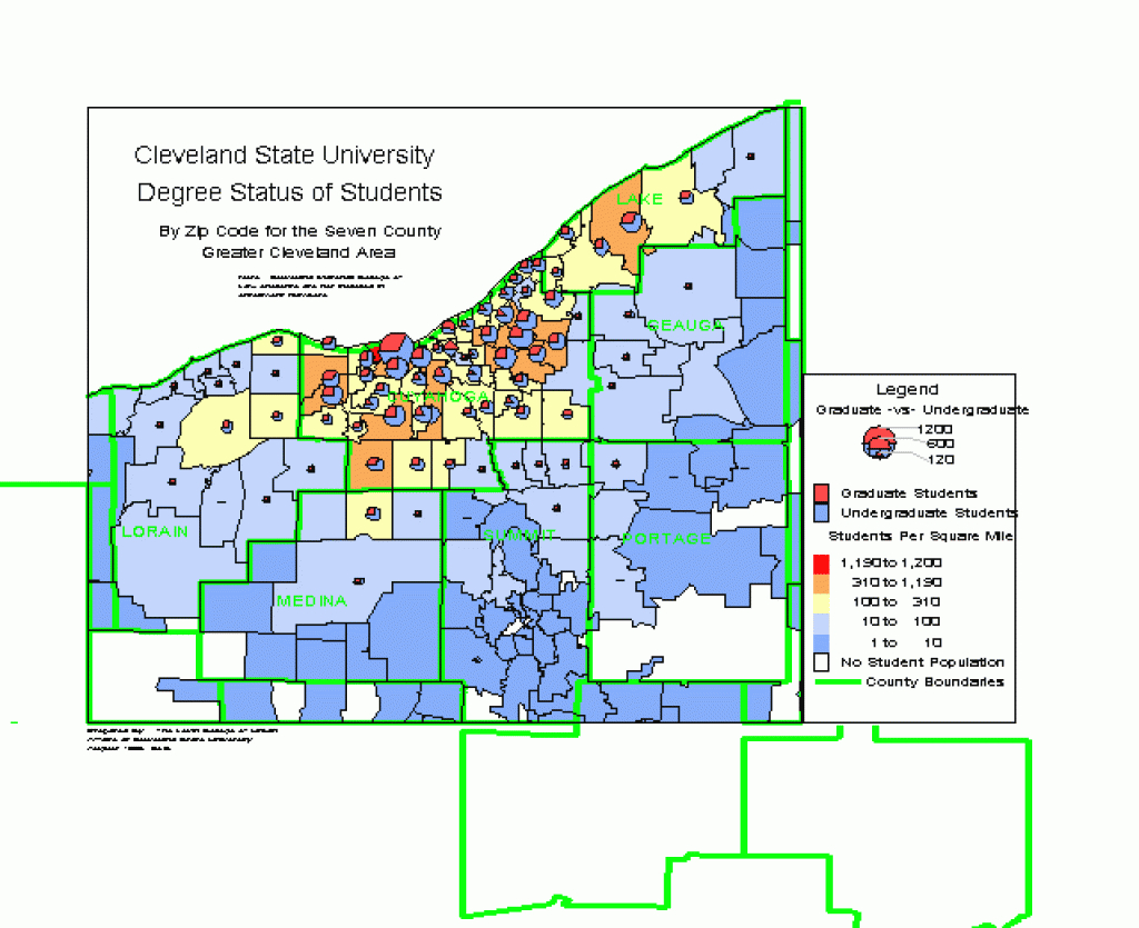Northern Ohio Data And Information Service | Cleveland State University regarding Cleveland State Map