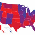 Not All States Are Red Or Blue: In Search Of The Purple States | Yougov Pertaining To Red States Map 2015