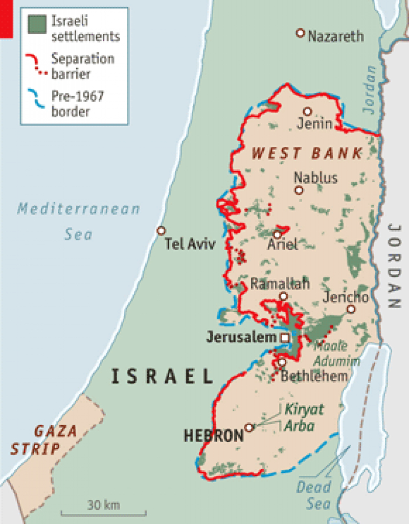 Not So Easy - Israel, Palestine And Hebron in Palestine Two State Solution Map