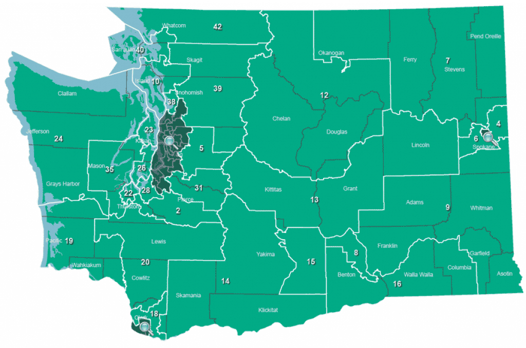 November 6, 2018 General - Legislative intended for Washington State House Of Representatives District Map