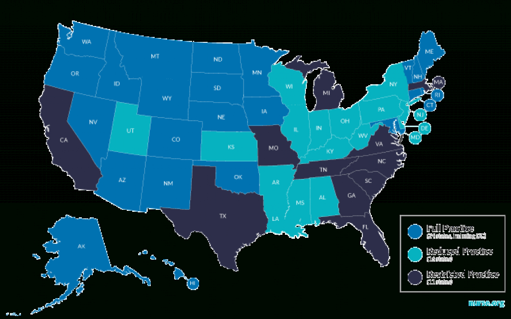 Np Practice Authority Grows - March 2017 Update | Nurse within Nurse Practitioner Prescriptive Authority By State Map