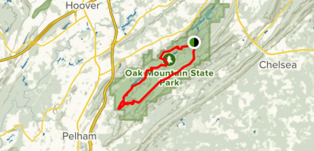 Oak Mountain Red Trail Loop - Alabama | Alltrails regarding Oak Mountain State Park Alabama Trail Map