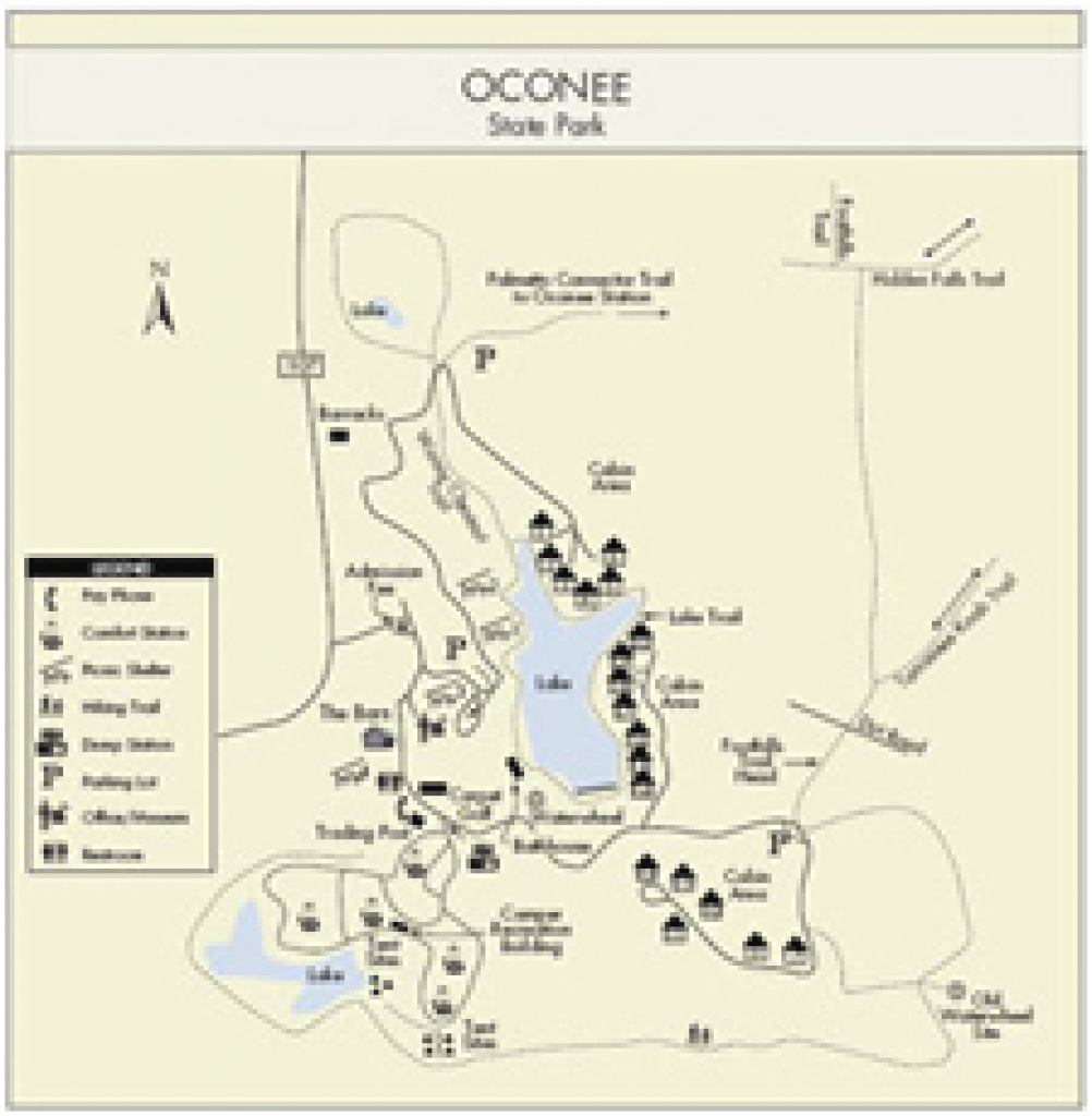 Oconee State Park throughout Table Rock State Park Map