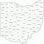 Ohio County Map With Names Intended For State Of Ohio Map Showing Counties