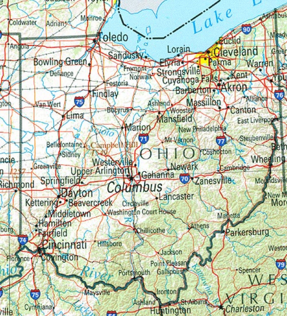 Ohio Maps - Perry-Castañeda Map Collection - Ut Library Online pertaining to Ohio State Road Map