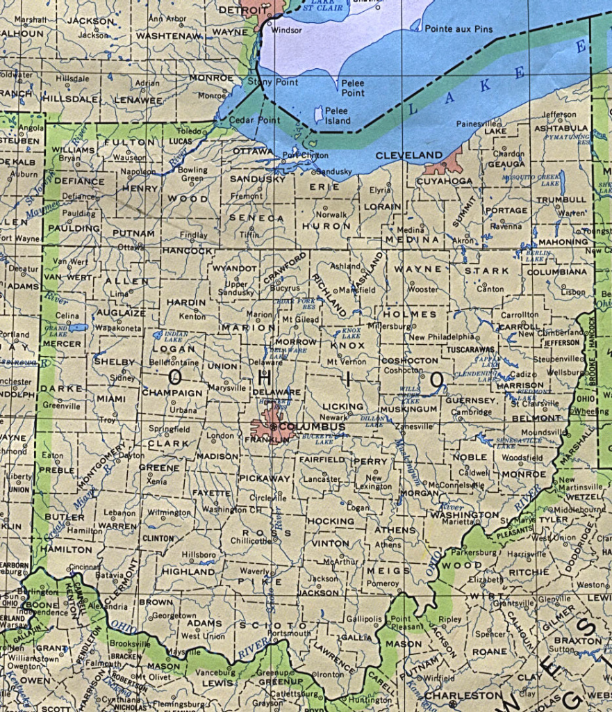 Ohio Maps - Perry-Castañeda Map Collection - Ut Library Online within State Of Ohio County Map Pdf