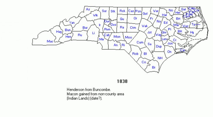 Nc State Map With Counties
