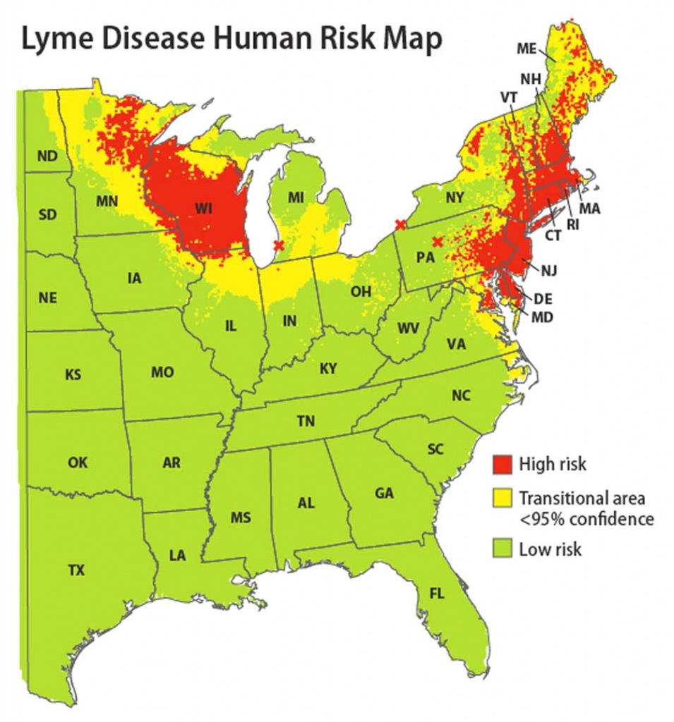 On New Map, Lyme Disease Risk Areas Include Minn., Wis. | Mpr News for Lyme Disease New York State Map