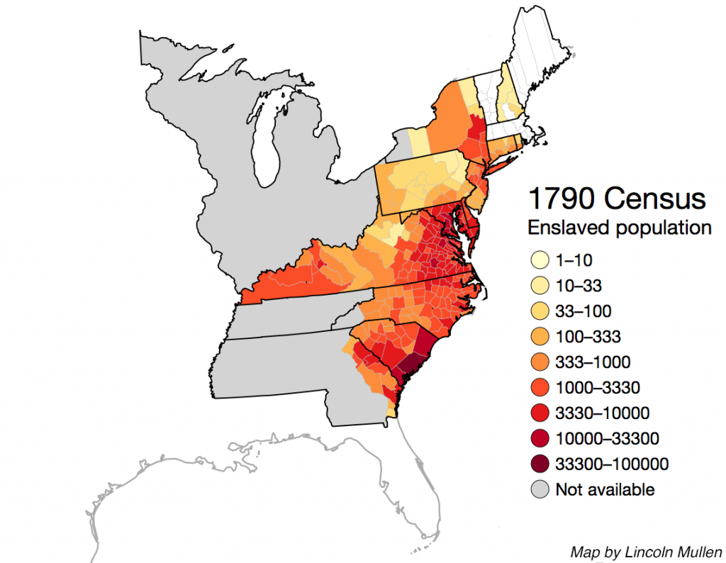 Online Interactive Map Charts The Spread Of Slavery In The United throughout Map Of Slavery In The United States