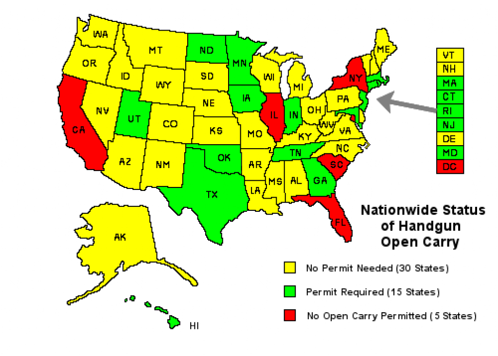 Open Carry | Opencarry regarding States That Allow Open Carry Map