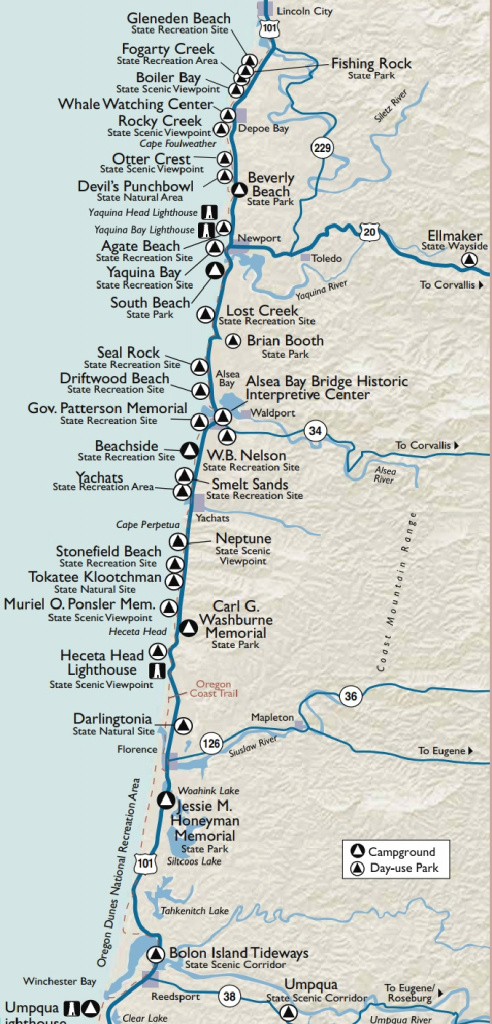Oregon Coast Camping — Wandervans regarding Oregon State Parks Camping Map