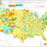 Origin Of Us County Names | Maps | Pinterest Pertaining To United States Map With County Names