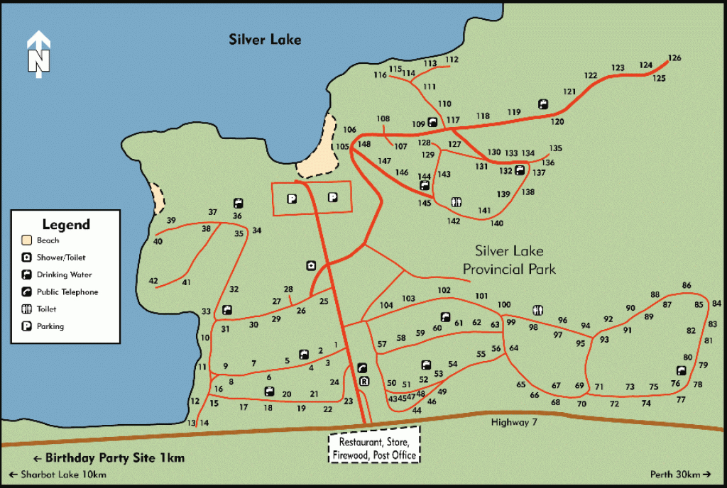 Ottawa Valley Land Rovers - Events - Reference Info Past Events for Silver Lake State Park Campground Map