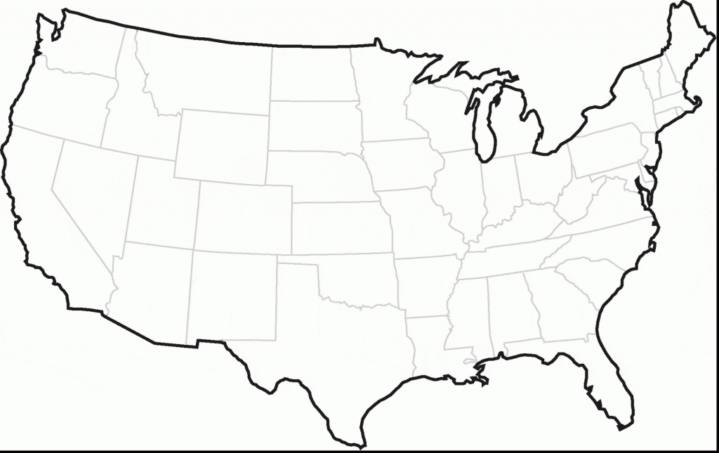 Outline Map Of The United States With State Names Inspirationa throughout State Outline Map