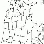 Outline Map: Usa With State Borders   Enchantedlearning In Blank Map Of The United States With Numbers