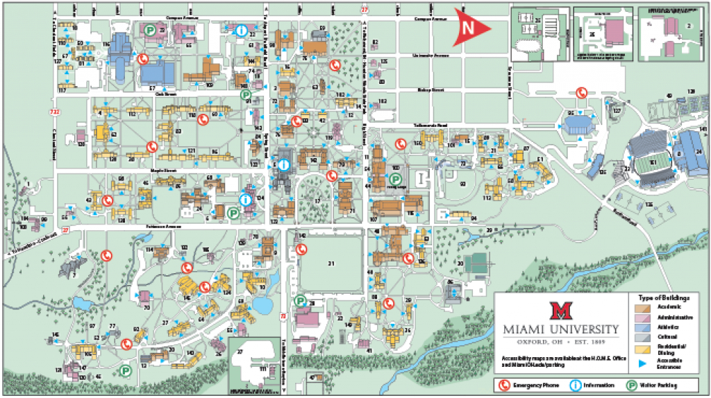 Oxford Campus Maps - Miami University inside Penn State University Park Campus Map