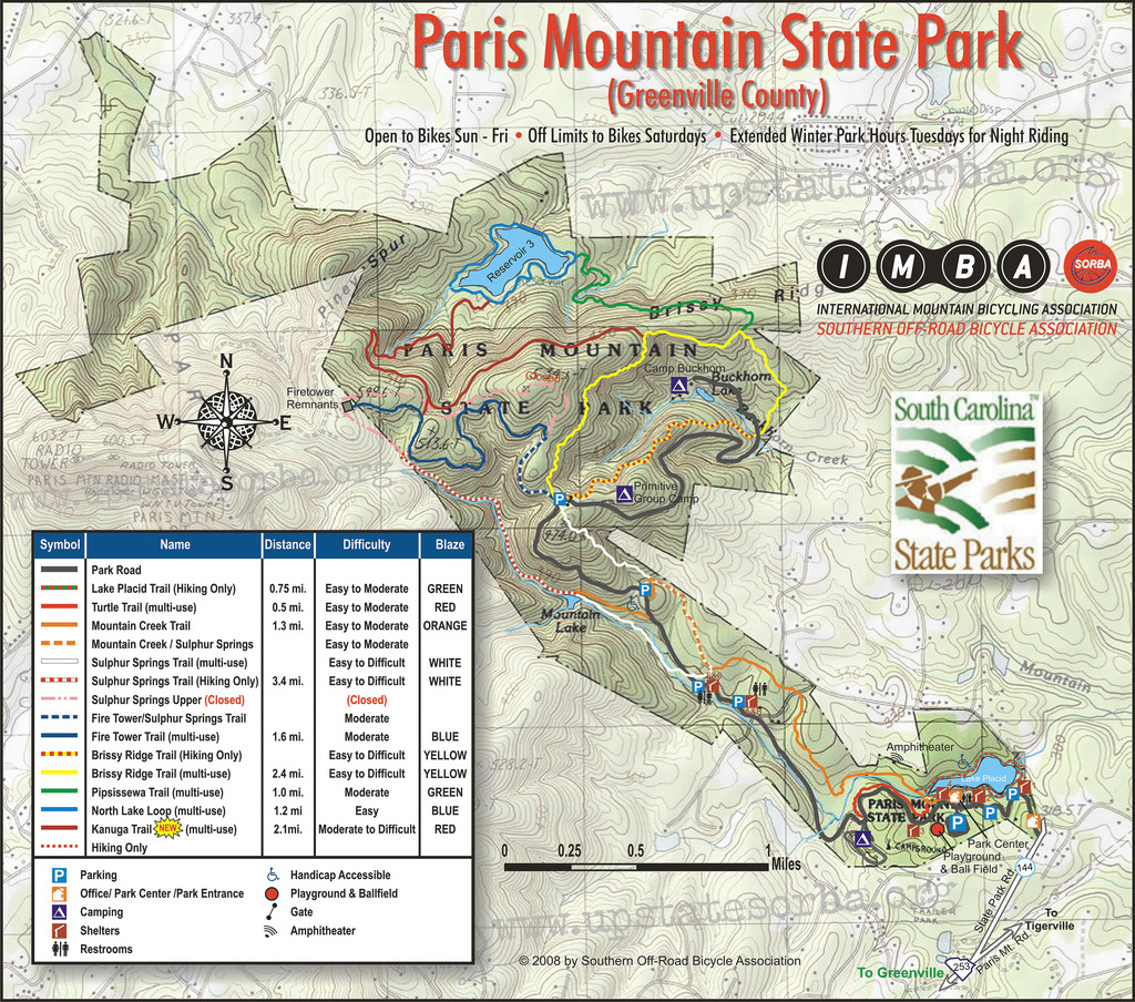 Paris Mountain State Park - Greenville , South Carolina | Flickr inside Paris Mountain State Park Trail Map