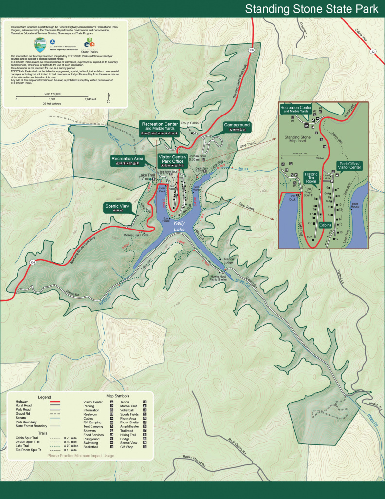 Park Trail Maps — Tennessee State Parks in Tennessee State Parks Map