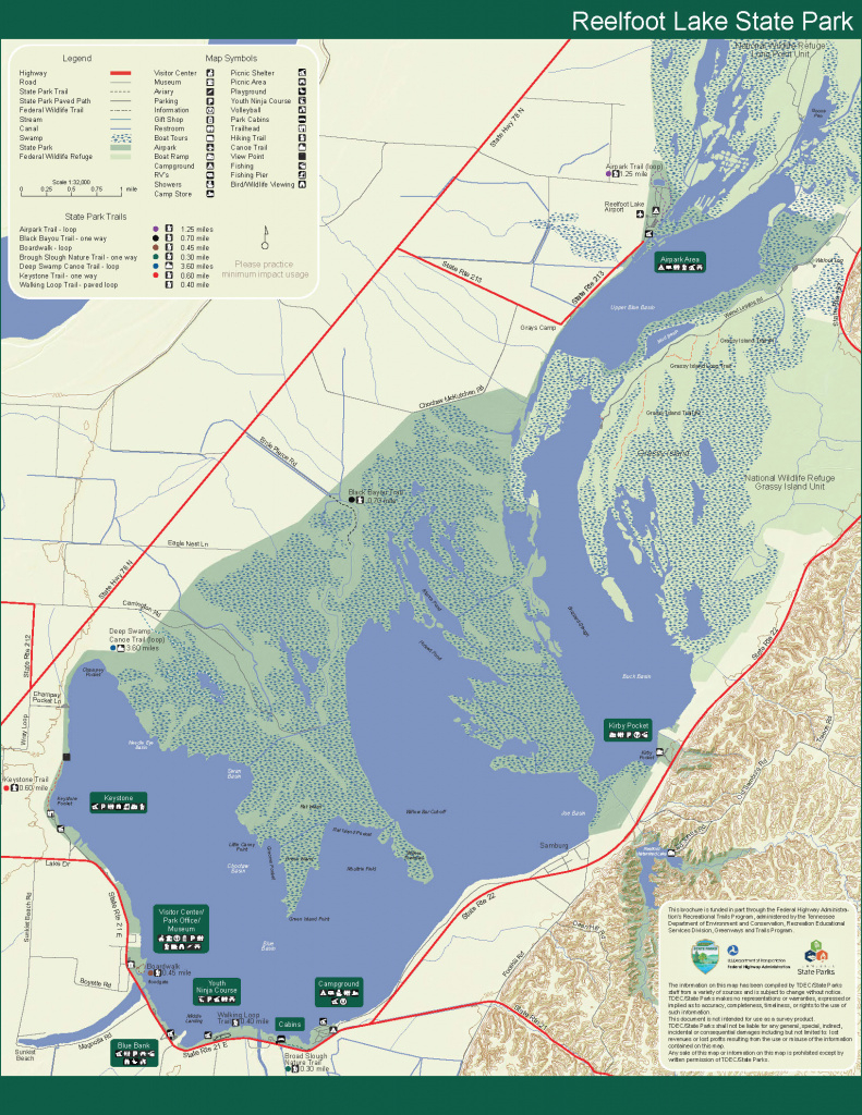 Park Trail Maps — Tennessee State Parks intended for Duck Lake State Park Trail Map
