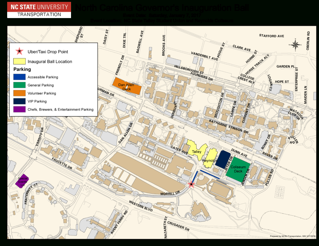 Parking Information | Junior League Of Raleigh inside Nc State Parking Map