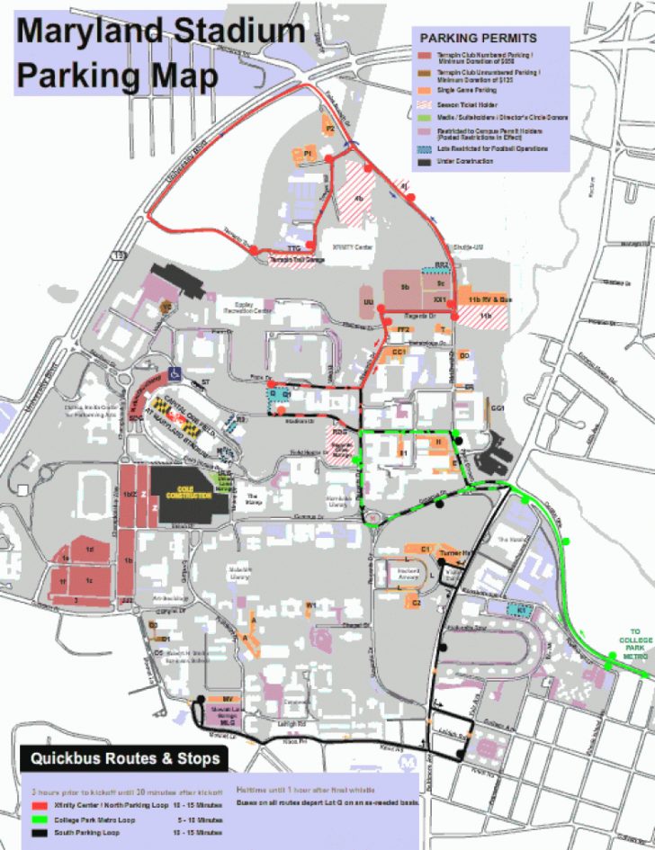Ohio State Parking Map