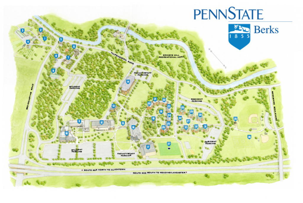 Penn State Campus Size - Kirmi.yellowriverwebsites within Penn State University Park Campus Map