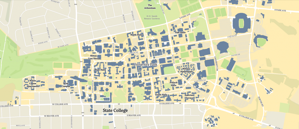 Penn State Map | Penn State University #psu for Penn State University Park Campus Map