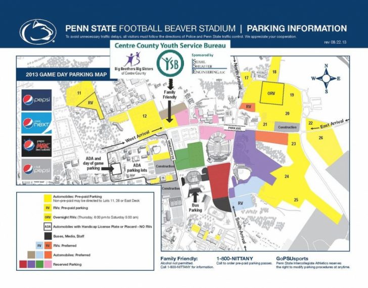 Penn State Rv Parking Map