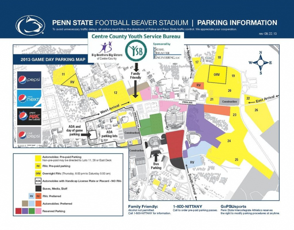Penn State Tailgating Map | Travel Love | Pinterest for Penn State Rv Parking Map
